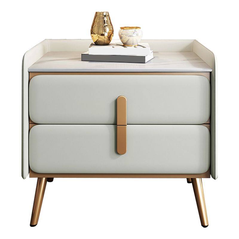 Solid Wood Accent Table Nightstand Modern Night Table with Legs