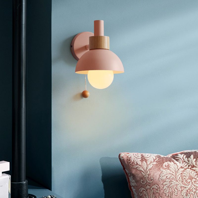 Contemporary Single Polished Bathroom Vanity Light Metallic Shaded Bath Bar