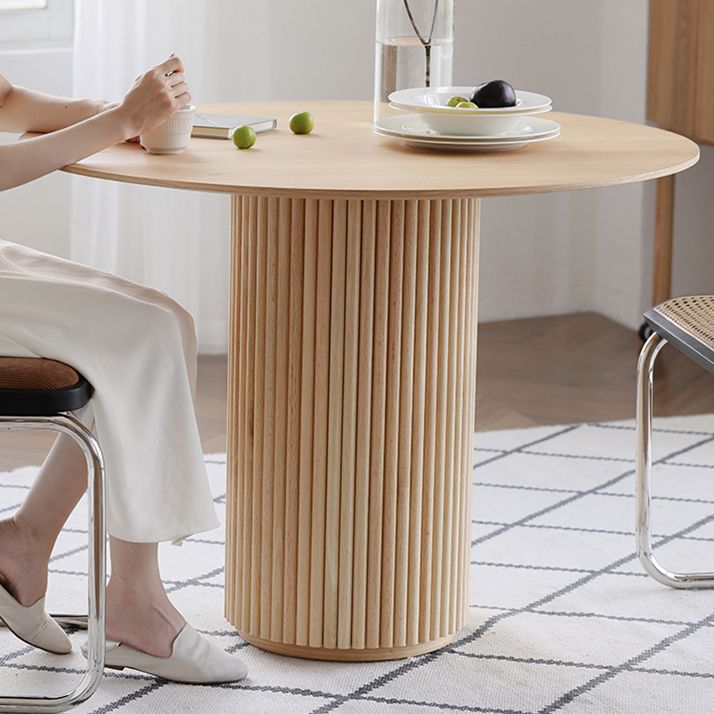 Round Shape Home Dining Table Modern Wooden Dining Room Table