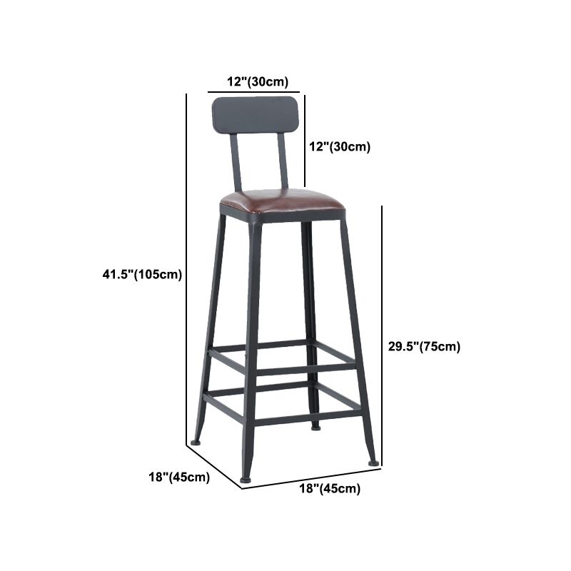 Industrial 1/2/3/5 Pieces Solid Wood Bar Table Set Square Bistro Set
