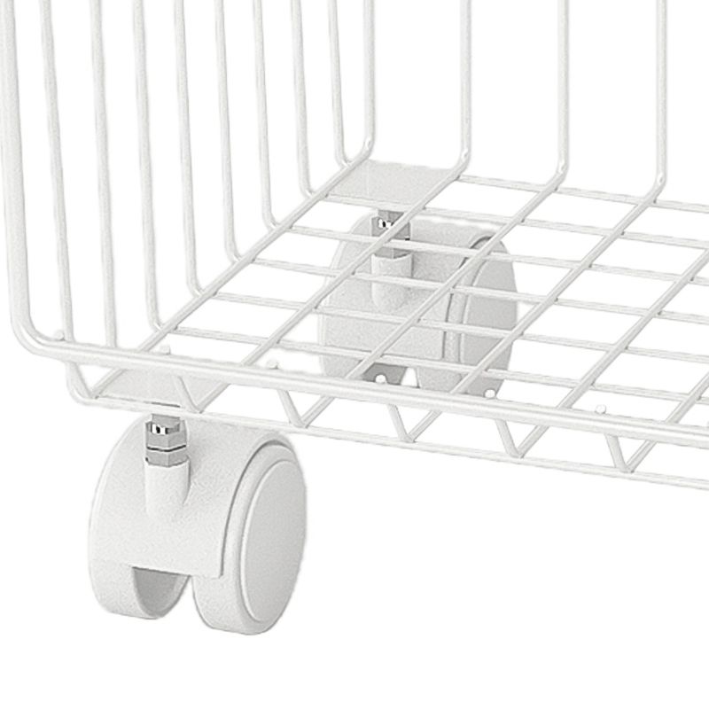 Modern Style Geometric Bookcase Metal Closed Back Book Shelf