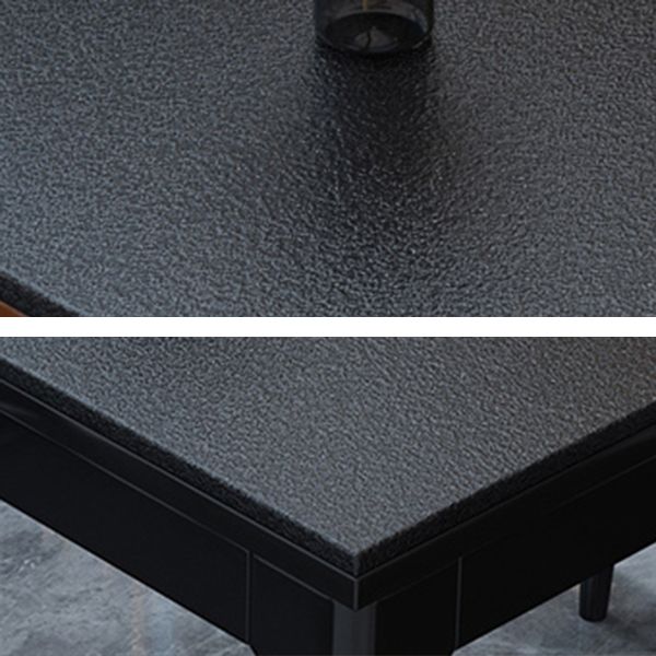 Stone Top Table Contemporary Rectangle Dining Table with 4 Legs