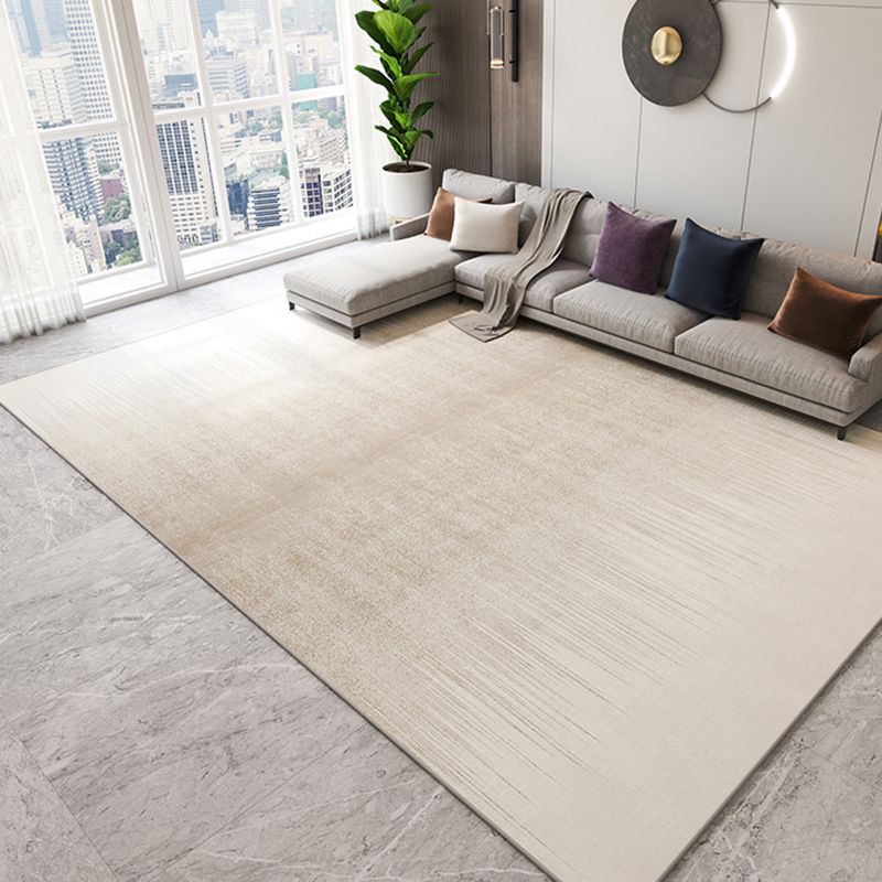 Light Brown Modern Rug Blending Color Piece Rug Washable Rug for Living Room