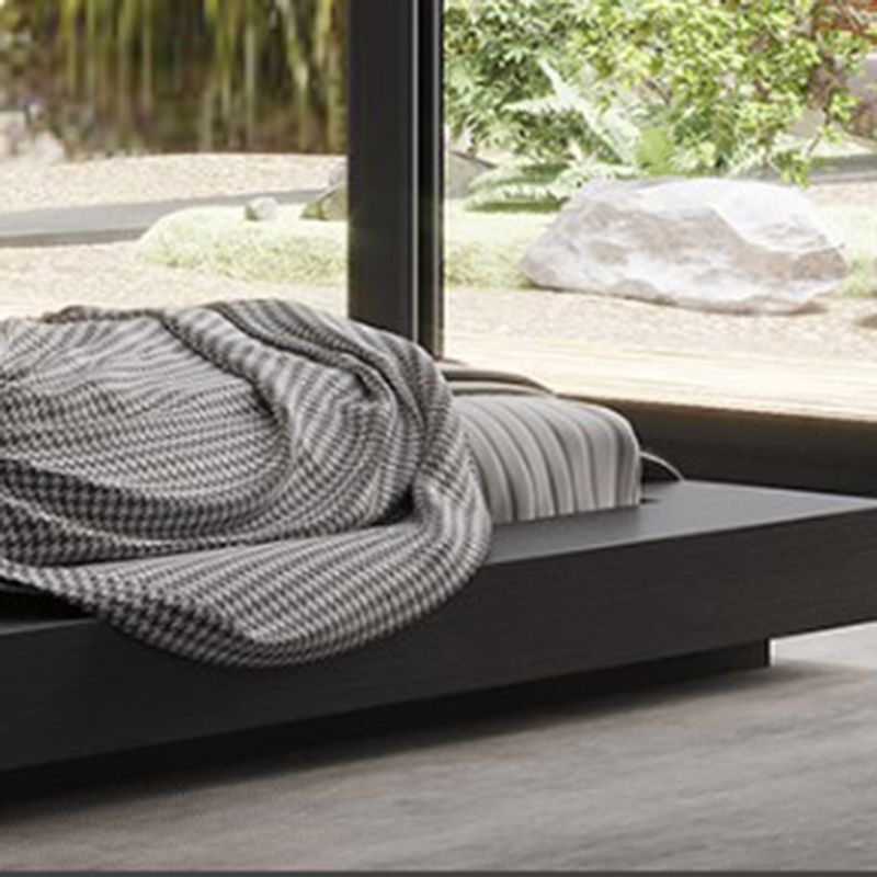 Rectangular Mid-Century Modern Standard Bed Storage Bed Frame Lift Up Storage