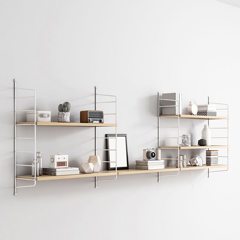Contemporary Book Display Steel Bookshelf Scratch Resistant Floating