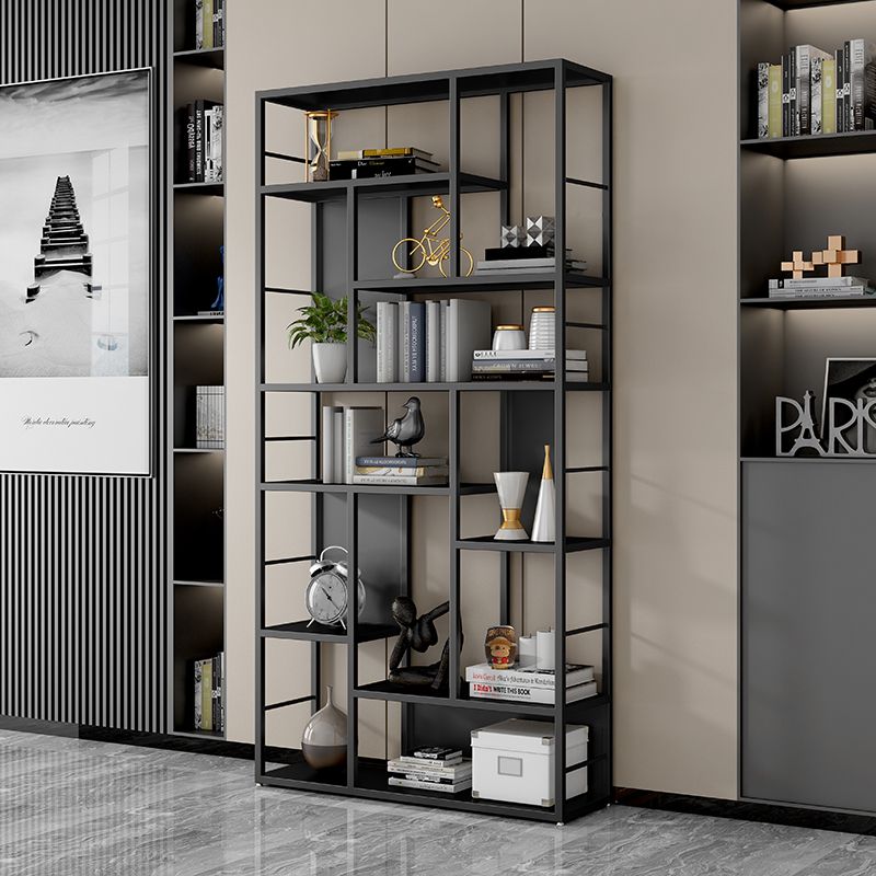 11.81"W Bookcase Contemporary Style Open Back Bookshelf for Home Office