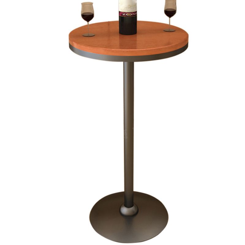 Modern Pub Table Round Bar Height Solid Wood Bar Table for Indoor