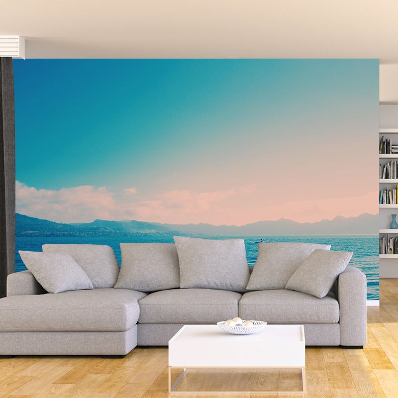 Oversized Sea Mural Wallpaper Photography Horizontal Wall Decor for Home