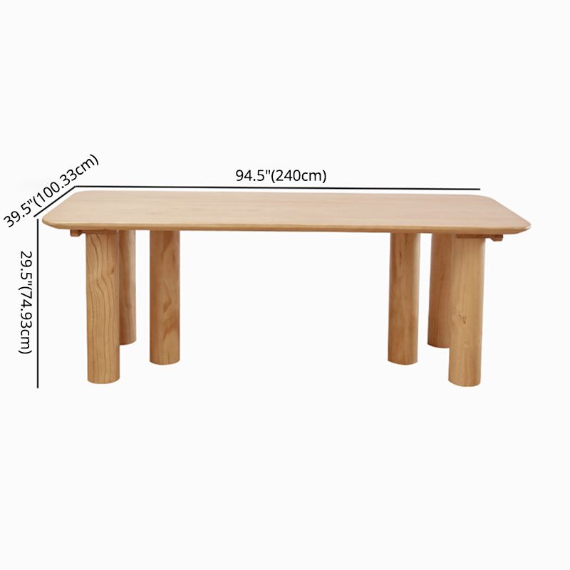 Contemporary Wooden Dining¬†Room¬†Set Rectangle Formal Dining Table Furniture