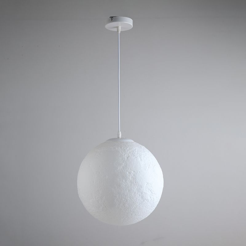 Globe Acrilic Hanging Light, semplice Lampada per tonalità luna per la camera da letto