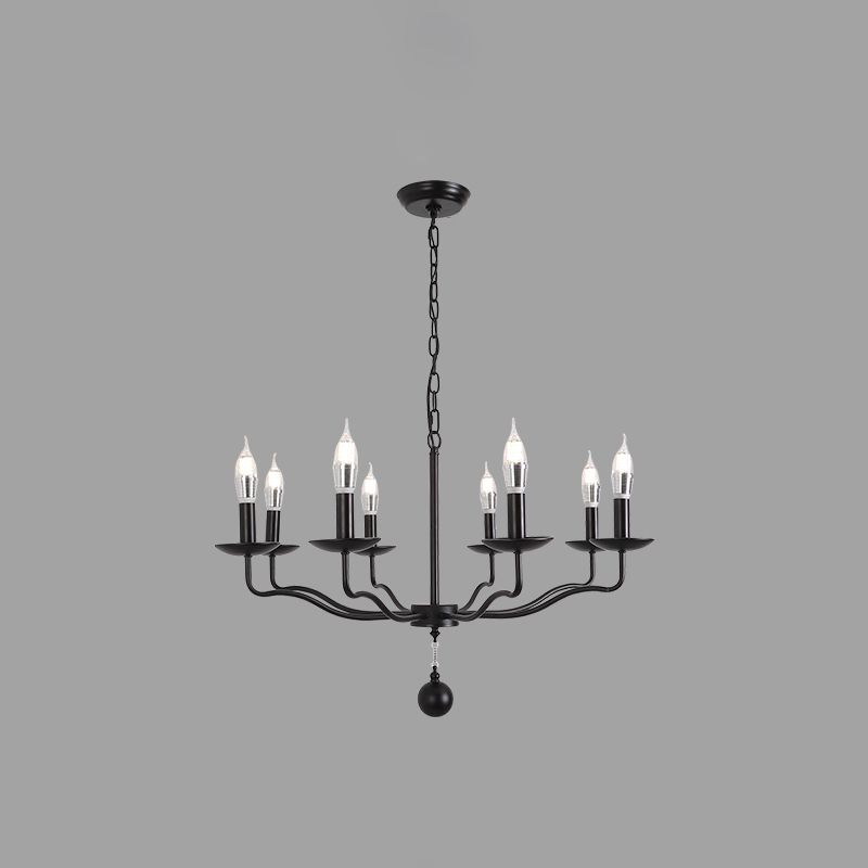 Traditional Metal Pendant Light Sputnik Cylinder Ceiling Light for Dining Room
