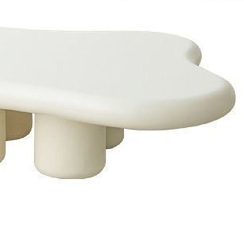 Modern 4 Legs Cocktail Table Wood Free Form Coffee Cocktail Table