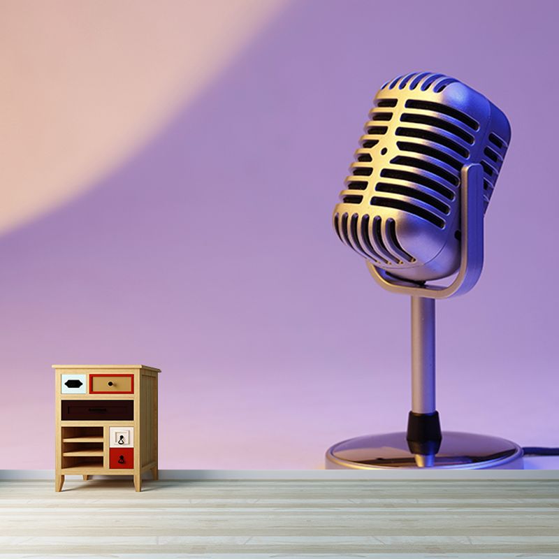 Photography Stain Resistant Mural Wallpaper Music Lovers Living Room Wall Mural