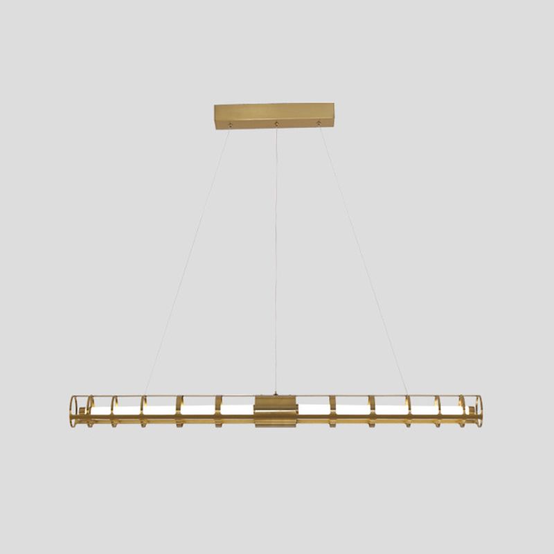 Luz de la isla de estilo posmoderna Luz de colgante de colgantes de metal para sala de estar