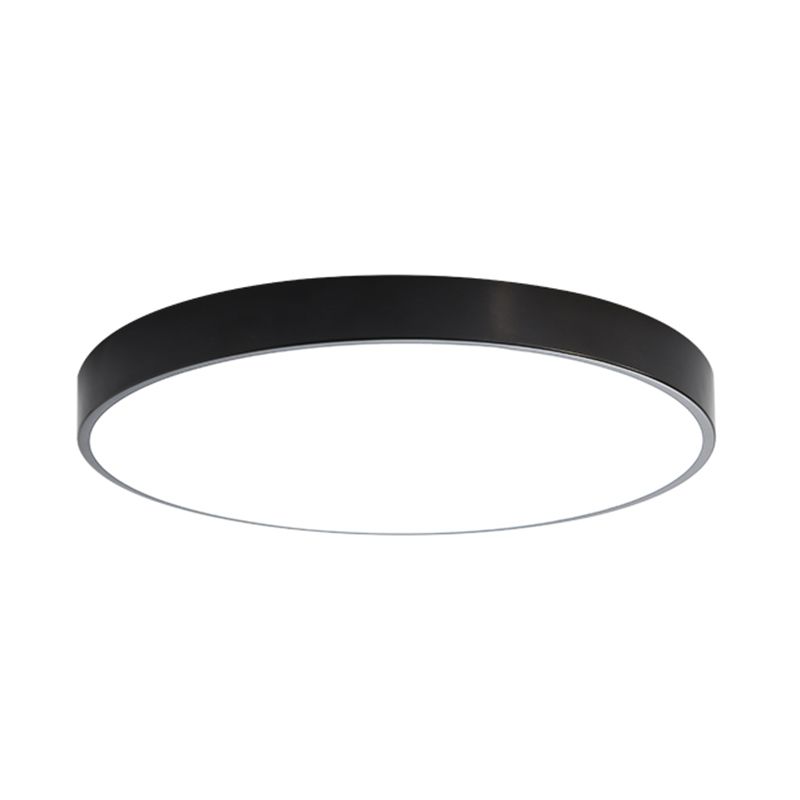 Modern Round Shape Flush Mount Lamp Acrylic Shade Flush Mount for Living Room