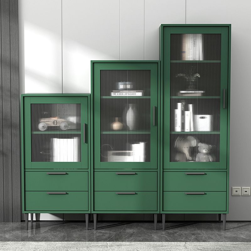 11.81" Wide Wooden Accent Cabinet with 1 Door Modern Side Cabinet with 2 Drawers