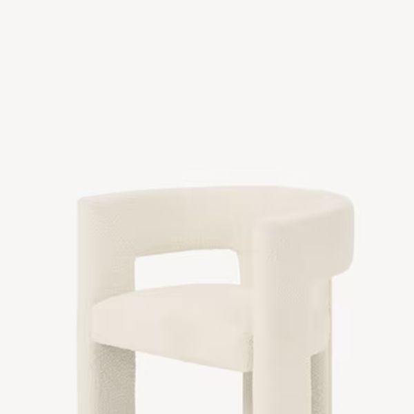 Modern Style Arm Chair Wood Open Back Dining Accent Chair for Home