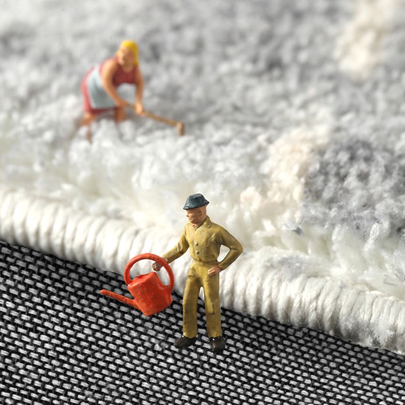 Moderne woonkamer Tapijtkleurige kleurblok Polyester Area Tapijt Non-slip achtergrondgebied Tapijtdap