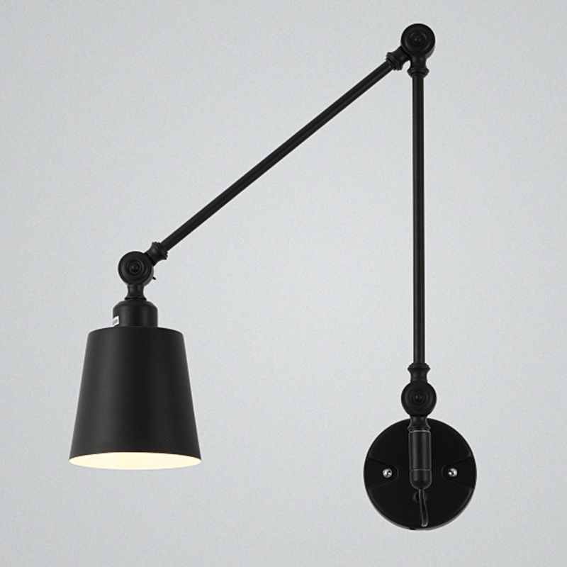 1 Éclair de mur à bras swing léger léger Laut en métal de style moderne