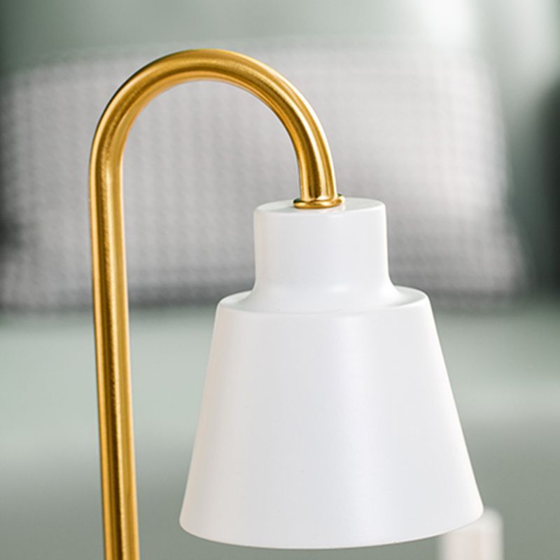 Lampada da tavolo in metallo nordico aromaterapia Lampada da scrivania di cera senza candele per camera da letto