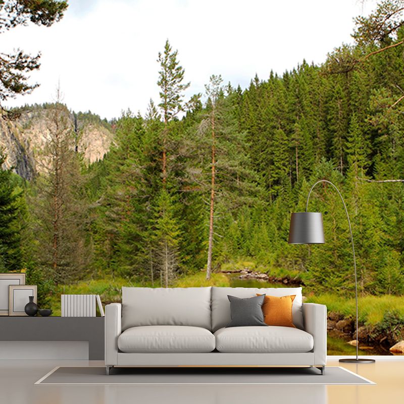 Living Room Wall Mural Modern Forest Decorative Eco-friendly Wall Covering