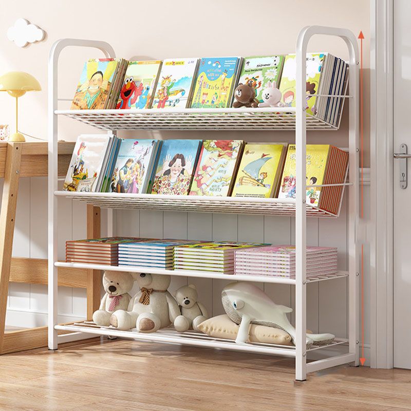 Metal Bookcase Matter Finish Contemporary Etagere Shelf Bookcase