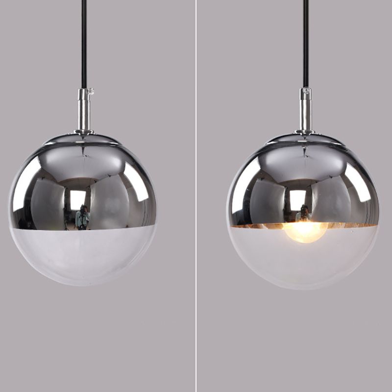 Spiegelglas hängender leichter Globus Schatten moderner Anhänger Licht für Wohnzimmer