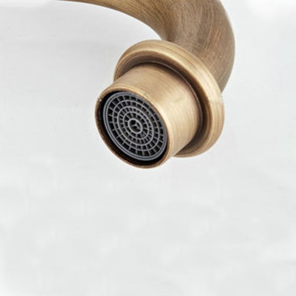 Industrial Wall Mounted Bathroom Faucet Cross Handles Lavatory Faucet