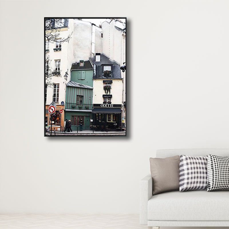 Architectuur Wall Art Decor voor salon verpakt canvas wit voor decoratief, meerdere maten beschikbaar