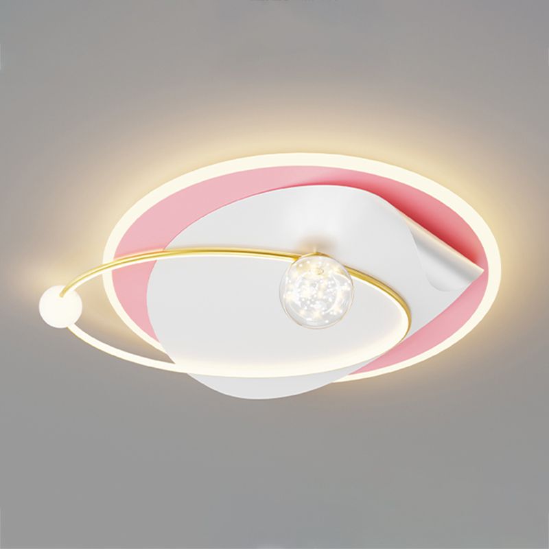 Geometry Shape Ceiling Light Fixtures Modern Style Metal 4 Light Ceiling Mounted Lights