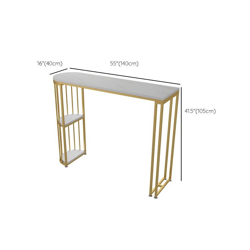 1/3 Pieces Oval Bar Stool and Table Set Glam Table and Stool Set