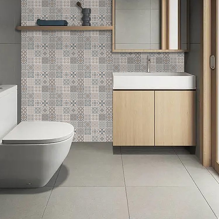 Mosaic Tile Wallpaper Plastic Stain Resistant Peel & Stick Mosaic Tile
