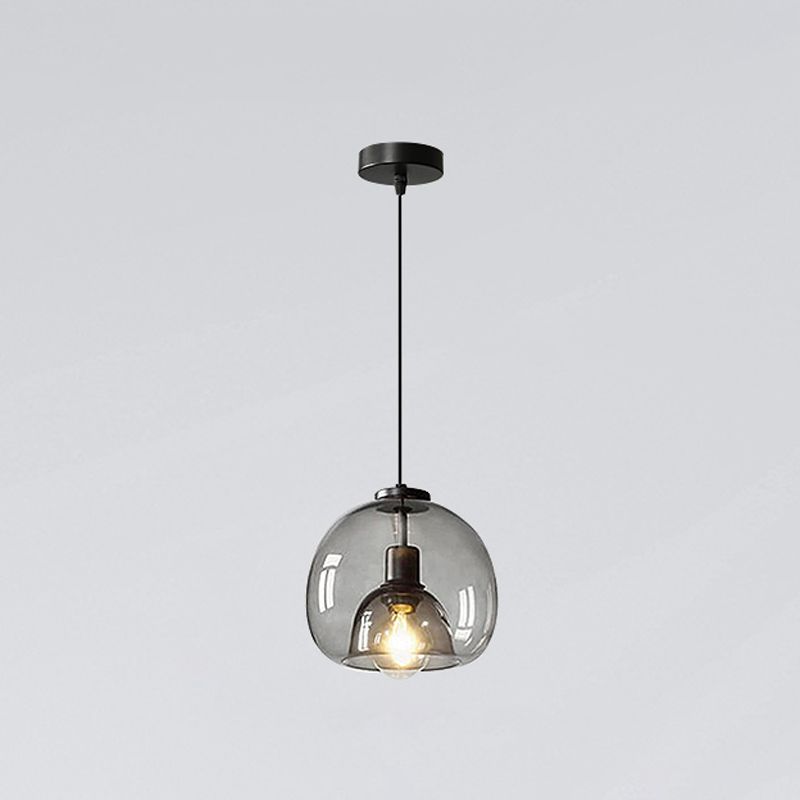 Glass Kitchen Island Pendant Modern Ceiling Fixture for Dining Room