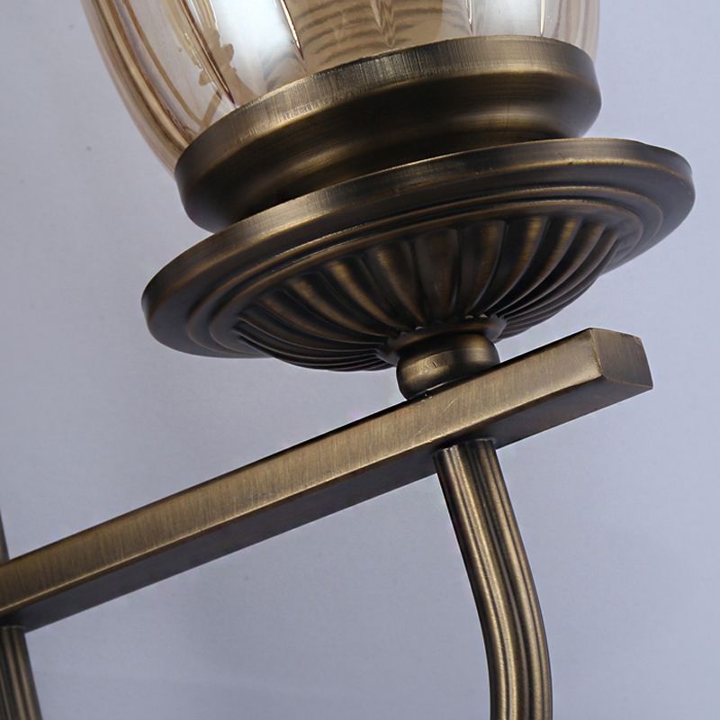 Lampe murale en verre transparent à 1/2 lumière