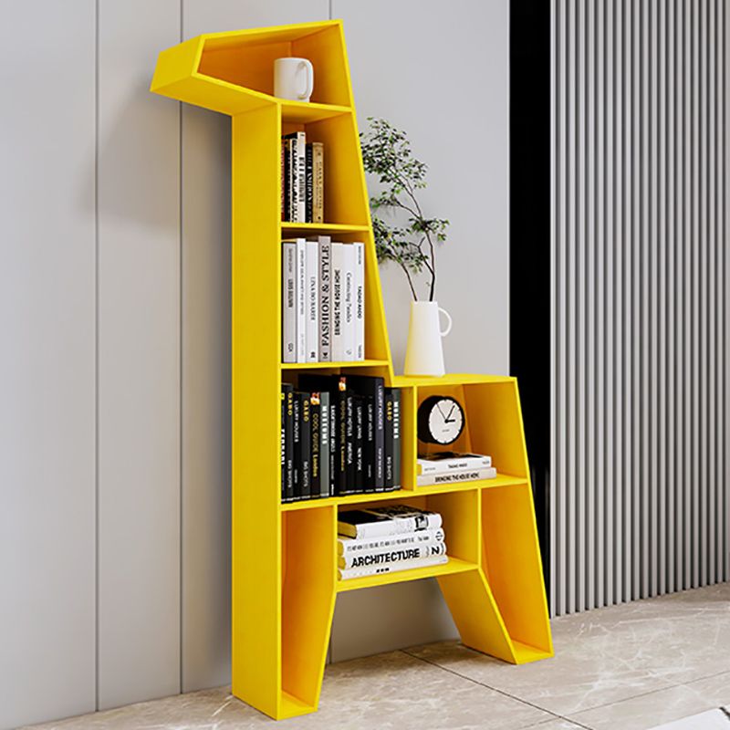 Scandinavian Closed Back Bookshelf Freestanding Metal Book Shelf