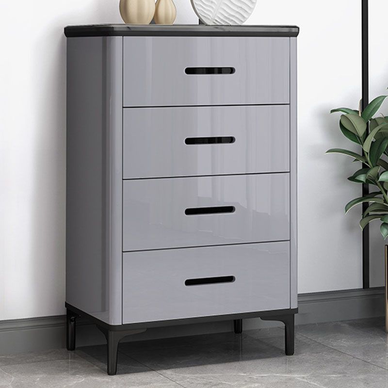 Contemporary Stone Storage Chest Bedroom Chest with Black Legs