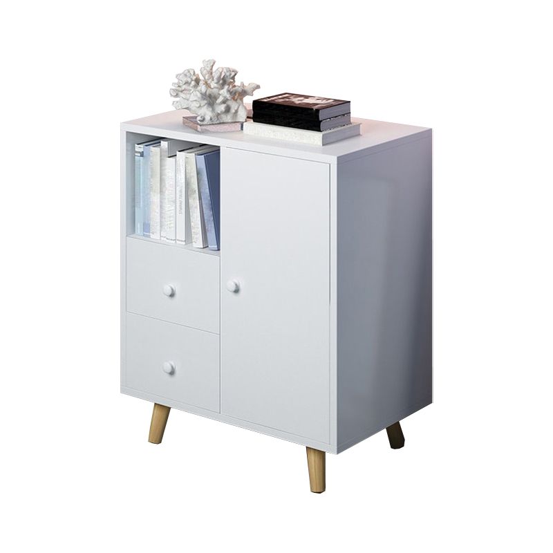 Wooden Accent Cabinet with Drawers Contemporary Side Cabinet