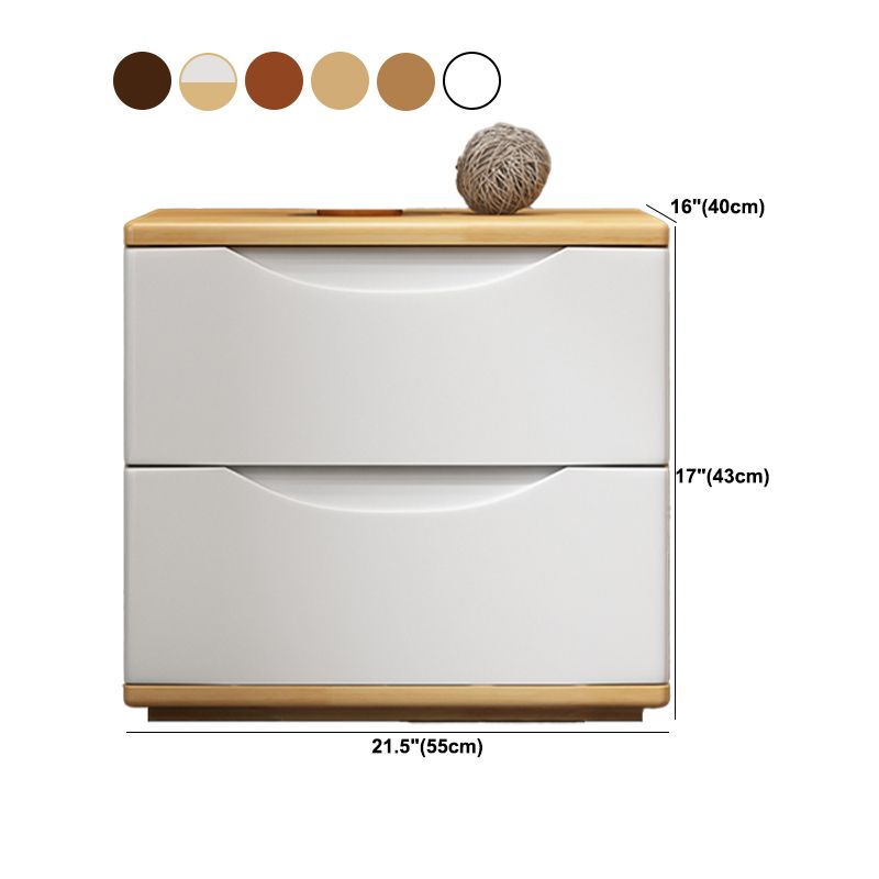 2 / 3 Drawers Wood Dresser Modern 16" W Storage Chest for Bedroom