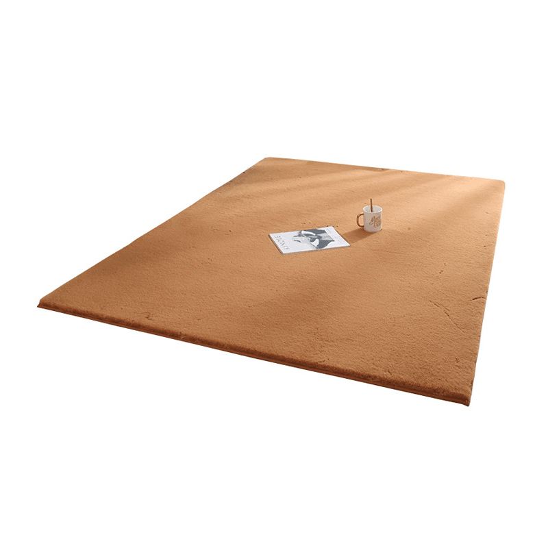 Tapis d'intérieur Simple en Polyester de couleur unie, résistant aux taches, pour la décoration de la maison