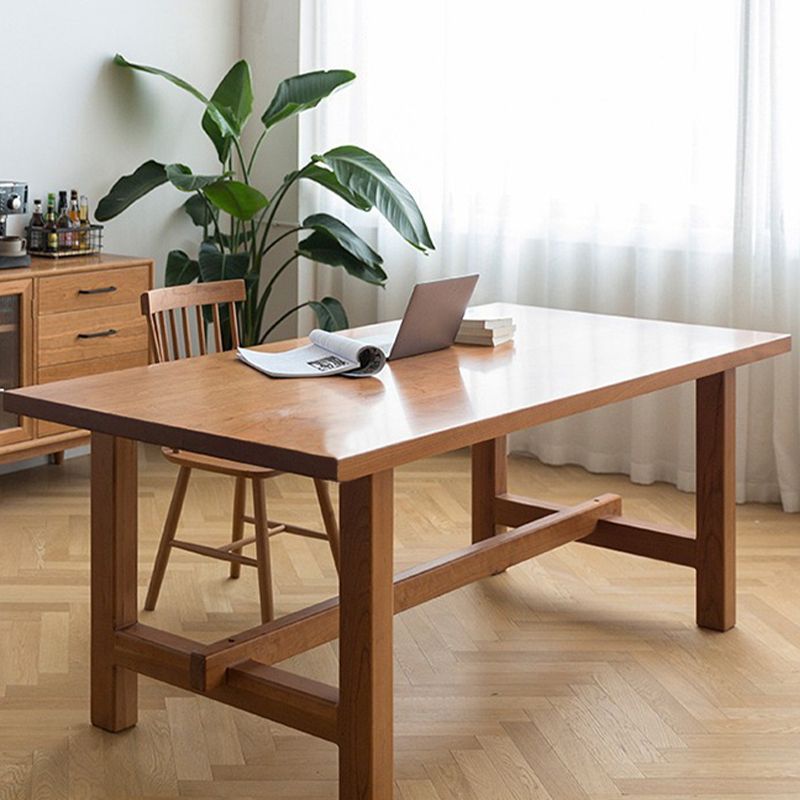 Modern Trestle Dining Table Solid Wood Dining Table for Dining Room
