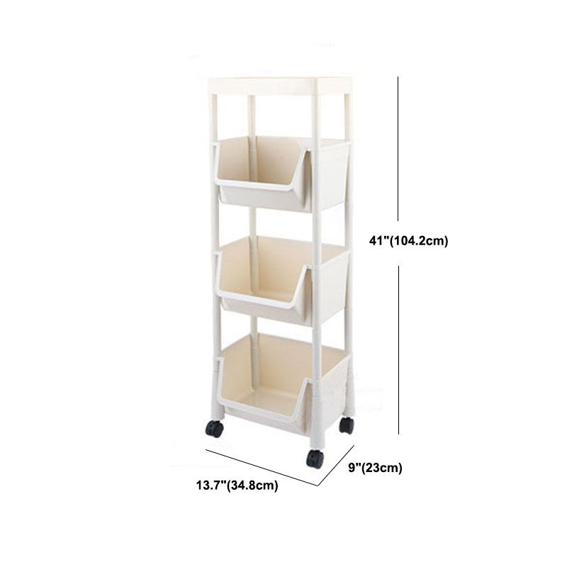 Modern Plastic Bookshelf Etagere Vertical  Open Shelf Bookcase