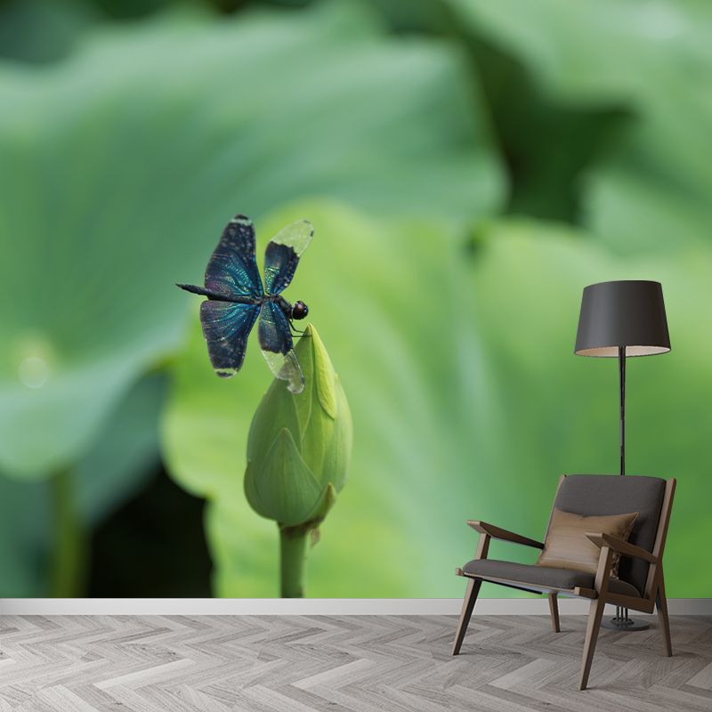 Water Plants Wall Mural for Home Decor Customized Wall Covering, Moisture Resistant