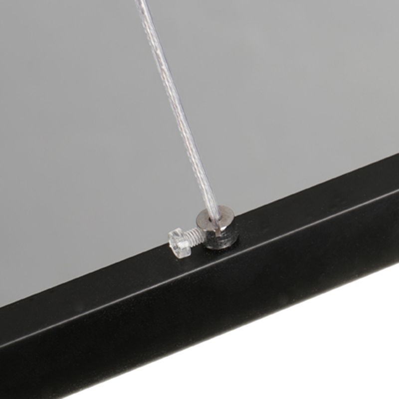 Black Metal suspendu suspension des lampes suspendues linéaires modernes pour le bureau