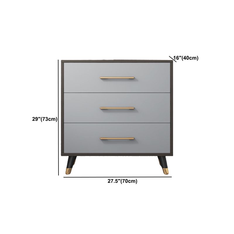 Modern Accent Chest 15.75 inch Wide  with Soft Close Drawers in Grey