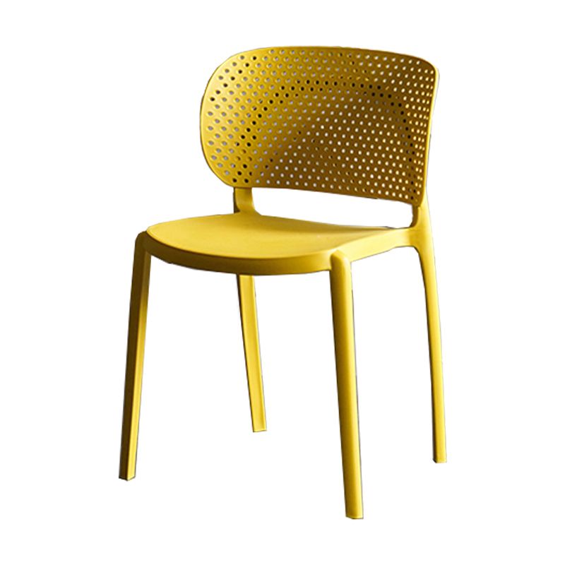 Sillas contemporáneas que cenan la silla lateral abierta plástica sin brazos para la cocina