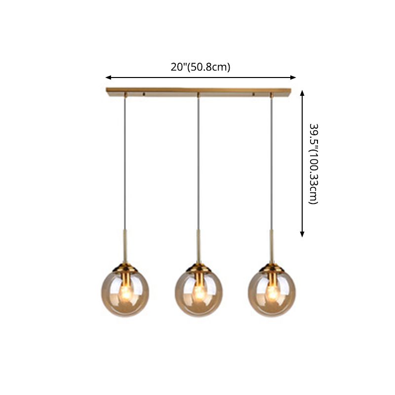 Sphere Pendant Lighting Fixture Modern Minimalist Glass Indoor Pendant Ceiling Lights