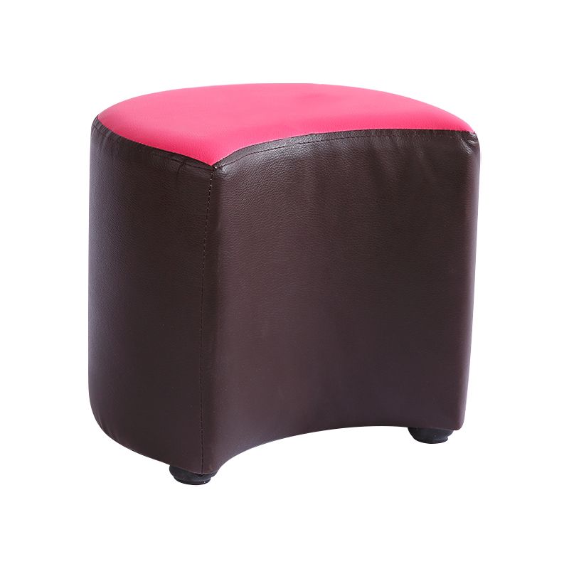 Modern Specialty Target Pouf Plain PU Leather Water Resistant Ottoman Taverna