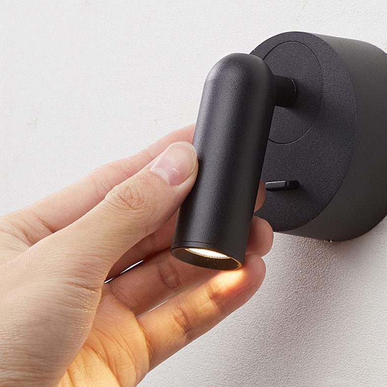 Plan de pared LED de aluminio esmerilado en la simplicidad moderna Luz de pared geométrica de metal para el dormitorio