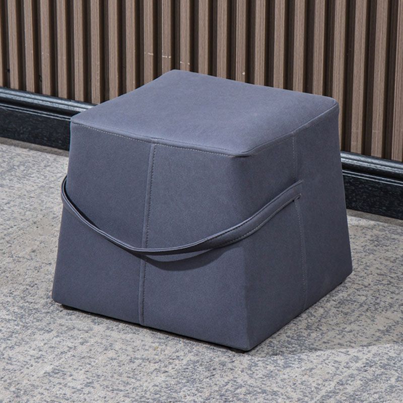 Moden Cotton Pouf Brown Scratch Resistant Pouf for Living Room