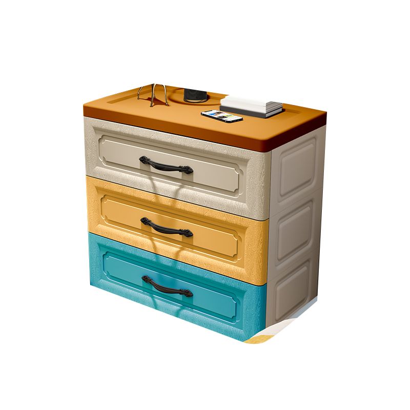 Contemporary Wardrobe Closet with Drawer Plastic Wardrobe Cabinet